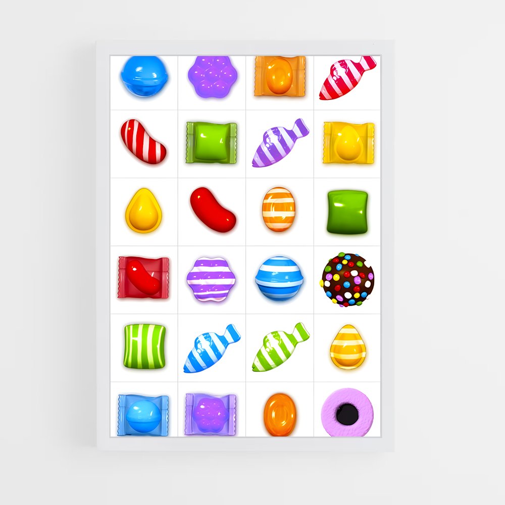Poster Sweet Crush – affiche Candy crush (vue 3)
